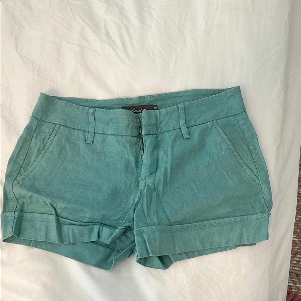 Level 99 Shorts.  These are INCREDIBLY Soft. Size 25   Aqua